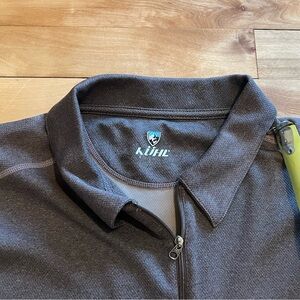 KUHL Brown Quarter-Zip Pullover